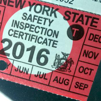 New York State Auto Inspection Sticker